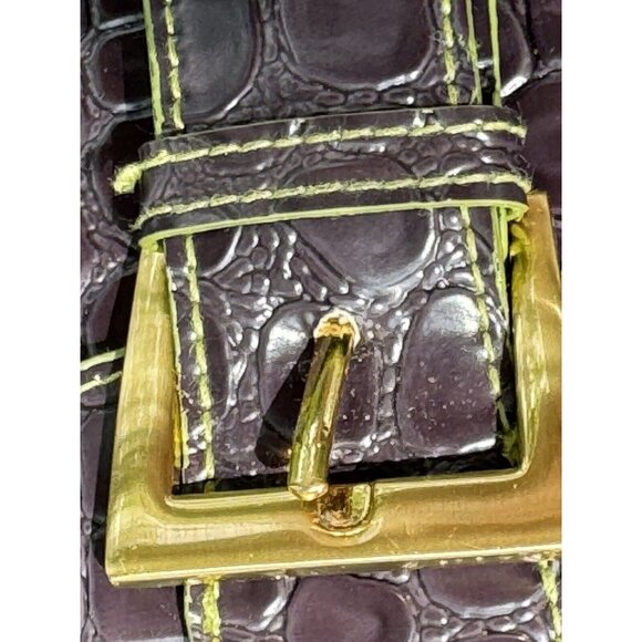 Vintage Beuno Purse Embossed Flap Closer Buckle Shoulder Bag Purse - Picture 9 of 11